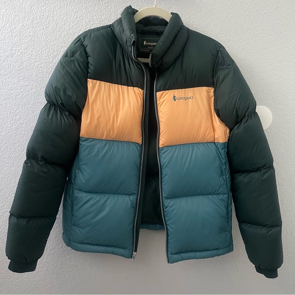 cotopaxi Jackets & Blazers - Cotopaxi Multicolor Puffer Jacket - Green, Orange, Blue